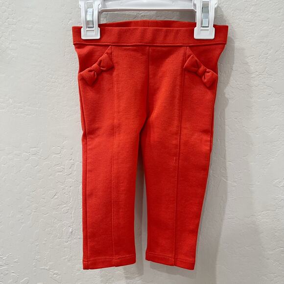 Janie and Jack Red Bow Leggings - Picture 1 of 6